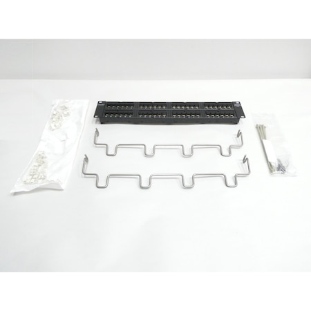 Commscope 48 PORT CAT6 PATCH PANEL ETHERNET AND COMMUNICATION MODULE UNP-U-610-2U-48